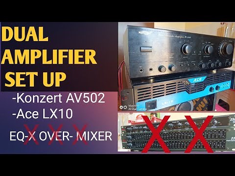 HOW TO CONNECT INTEGRATED AMPLIFIER and POWER AMP W/OUT MIXER-EQ-X OVER