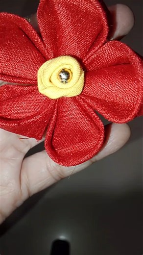 flower making tutorial 😊#trending #diy #flowermaking #sewing#shorts @FRstitching1