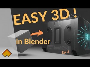 Detailed Tutorial on Hard Surface Modelling in Blender with Fluent Add-on