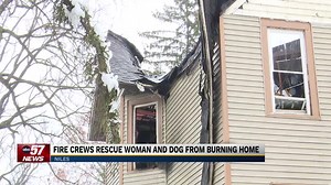 Niles fire crews battle frozen hydrant while fighting house fire