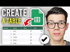 How To Create Table In Google Sheets - Full Guide