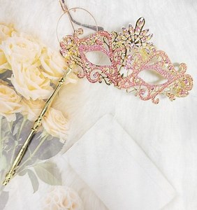 Pink crystal mask, Masquerade ball mask, Prom party mask, Mardi gras mask | eBay