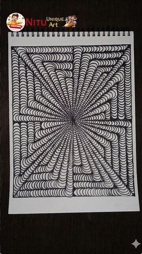 Day 450 - Doodle Art Tutorial Drawing Easy #doodle #zentangle #easy #art #trend #viral #short vedio