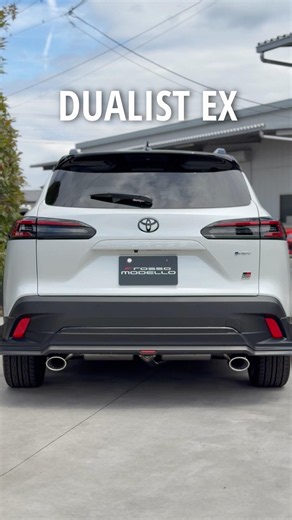 カローラクロスGR SPORT用マフラーDUALIST EXはGRエアロ装着車にも対応してます。#カローラクロス #grsport #ロッソモデロ