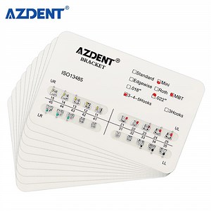 [Hot Item] Azdent Dental Mini Mbt 022 with 345hooks Bondable Metal Orthodontic Brackets