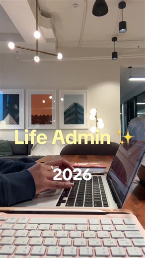 a productive life admin day 🫶🏾✨ nothing feels better than crossing things off the checklist #lifeadmin #vlog #2026 #diml #productivity