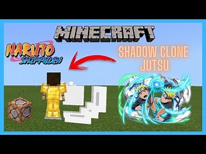 READ PINNED COMMENT!!! [ MCPE/MCBE Naruto ]: Multi Shadow Clone Jutsu with Commands in Minecraft