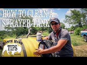 Cleaning A Sprayer Tank [Agriculture]