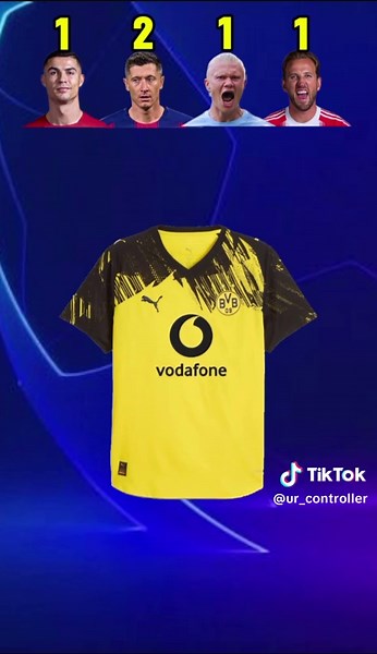 Ronaldo vs Lewandowski vs Haaland vs Kane club teams 😖 #football #soccertiktok #clubteams #ronaldo7 #haaland