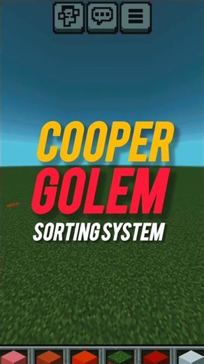 Cooper golem sorting system build hack in minecraft!