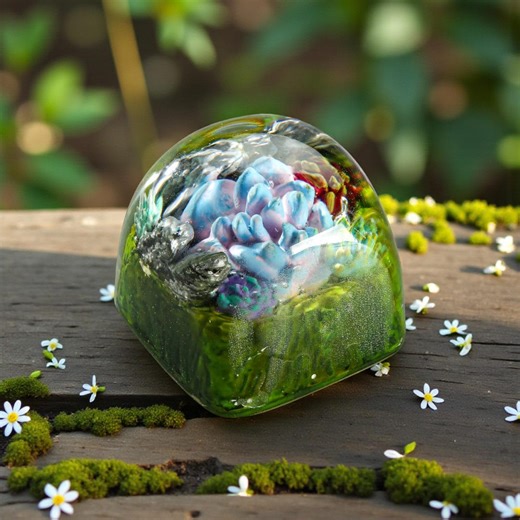 Handmade Resin Succulent Keycap, Artisan Mechanical Keyboard Gift - Etsy