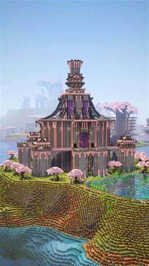 Enchanted Architecture on Instagram: "🌸Cherry Blossom Castle - Minecraft timelapse build 🌸 A peaceful Minecraft cherry blossom castle 🌸🏰 Built among cherry trees with elegant towers and flowing details. Would you live here? Schematic and world download available in bio. #Minecraft #MinecraftReels #MinecraftInspiration #MinecraftIdeas #MinecraftCastle"