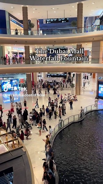 Explore The Dubai Mall Waterfall Fountain Experience