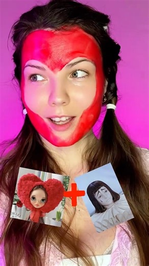 Blythe doll transformation #makeup #blythedoll#transition #sfxmakeup