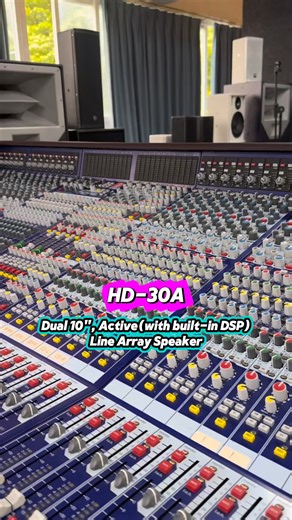HD-30A line array speaker(active, with built-in DSP): 1.4"(voice coil Φ 4") 2x10" , 750W@4Ω For prices, please contact us via WhatsApp https://wa.me/ 8613512754579 . | GuangZhou Master Sound Equipment Co., Limited