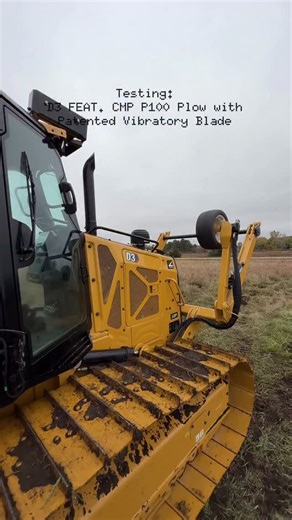 Testing… 🐱 … #dozer #dozerlife #caterpillardozer #d3 #undergroundutilities #cableplow #utilitywork #utilities #fiberoptic | CMP Attachments