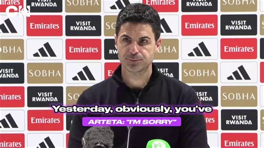 Mikel Arteta apologises to the Arsenal fans today: “I apologise, take it in the chin and that's it. What I'm trying to do is give our best to the club. Give the best possible chance to our players and I know the atmosphere, the fans, the support, the energy in the stadium is the best in the world.“We have a much better chance. I don't think that there is any other possibility. To perform better than when you have that kind of support, but then we had to respond, and we had moments in the first h