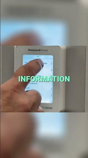 How to Perform a Factory Reset on T10 Honeywell Thermostat #shortsfeed #thermostat #factoryreset