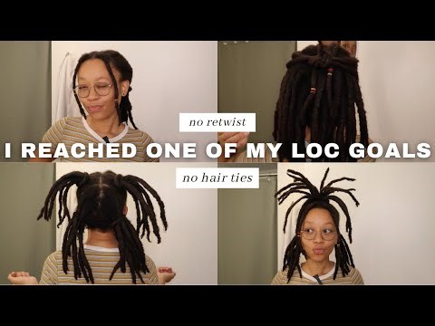Easy loc styles on medium length locs | no retwist | no hair ties