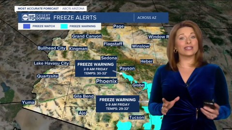 Another cold night ahead across Arizona