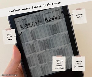 Custom Name Kindle Lockscreen | Vintage Magazine Cover Kindle Screensaver | Artistic Aesthetic Kindle Screen - Etsy