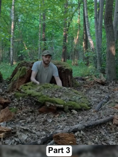 Large Secret Dugout with Hidden Well — Camping Survival Build