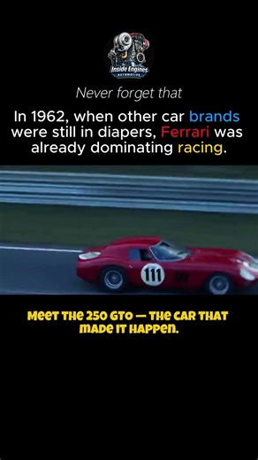 In 1962, while the competition was still figuring out the rules, Ferrari had already written them. 🏁