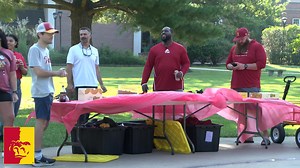Donuts with coaches this morning in the oval 🍩 Watch it. Turn it up. Show up and support Gorilla football tonight 🦍 Pitt State Football Pittsburg State University | Pittsburg State Athletics