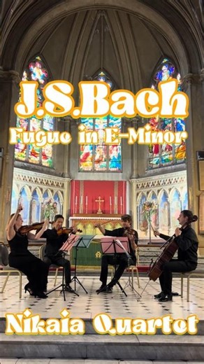 Bach Fugue in E-minor for string quartet | Nikaïa string quartet #bach #stringquartet #chambermusic