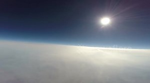 Amazing footage of a weather balloon's flight to the edge of space