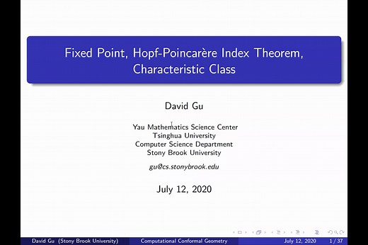 Lecture 3 - Fixed point, Poincare-Hopf Index theorem and ...