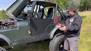 Check out Roger’s Tastefully Rowdy 6.0 LS powered CJ-5. It sits on 35” BFG tires, spring over on a @wfogearandaxle Dana 44 front axle and a custom 35 spline 9” rear axle with a Truehi9 3rd member. Both axles run 4.56 gears and @arbusa air lockers and chromoly axles. The ratio is perfect with his T-18 granny low 4 speed and Dana 20 transfer case. #wfoconcepts #wfo #jeep #jeepcj5 #cj5 #cj5jeep #cj5jeeps #lsswap #ls | WFO Concepts