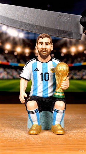 Cutting Lionel Messi Made of Kinetic Sand?! ✂️⚽ | Ultra Realistic ASMR