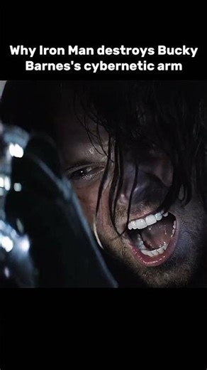 Why Ironman destroys bucky's barnes arm #shorts #trending #youtubeshorts #marvel