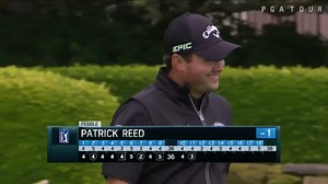 A little smile from Patrick Reed as he gets back into red figures | PGA TOUR