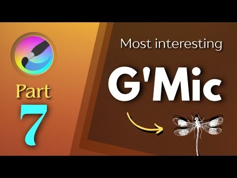 Mirror Hide Unhide in krita | What's the G'Mic filter | How to apply fiter |