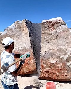10M views · 5.9K reactions | Breaking the big rock with a sledgehammer | MetDaan DIY | Facebook
