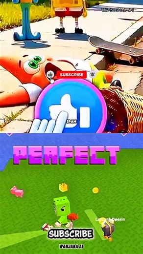 🐾✨Cute Patrick 🙂 And The Neon Hippo Adventure Down 😮The Sunset Street😱#patrickstar #shorts #endpoint