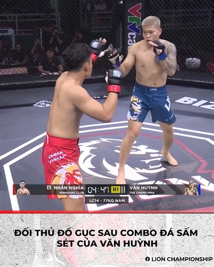 337K views · 4.6K reactions | Đối thủ đổ gục sau combo đá sấm sét của Văn Huỳnh Huynh’s Thunderous Kicks Dropped His Opponent Nguồn: LION Championship #masteroffightchampionship #lionchampionship | Master of Fights Championship | Facebook