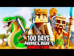 I Survived 100 Days on a TRIBAL ISLAND in Minecraft Hardcore!
