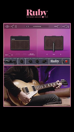 Take your guitar tone to the next level with the UAD Ruby '63 Top Boost Amp plug-in's unique blend of clarity and warmth! Its intuitive controls and iconic British sound let you shape your track effortlessly. 🎸 | Universal Audio