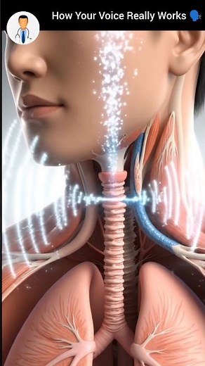 How Your Voice Really Works 🗣️ | Vocal Cords 3D Animation Explained | Medi Shorts