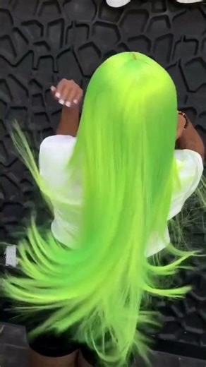 Green Wig Transformation | Fresh & Bold Look 💚✨