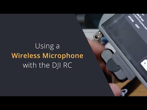 Using a Microphone with the DJI RC | Recording Audio on the DJI RC to Sync Drone Audio or Annotate