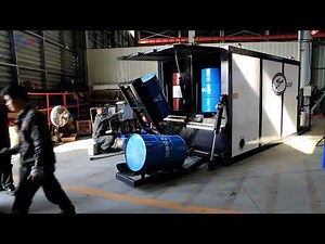 Mobile boiler free bitumen decanter and asphalt melting equipment