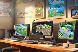 LowPoly 可视化动画：几何美学与动态数据的惊艳碰撞