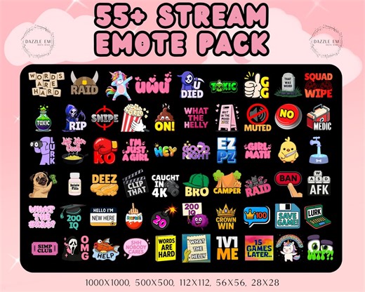 Trending Stream Pack, 55  Twitch Emotes, Funny, Emote Megapack, Instant Download - Etsy