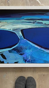 Knowing when to stop. After weeks of building, editing, sanding, rescuing, the painting finally speaks. This new collection is ready. All those soft edges, shifting light, quiet depth... launching very soon. Sometimes you just have to trust the intuition that started it all. #artisticprocess #claremariawoodpainting #claremariawood #newpainting #newpaintingcollection #abstractseascape #statementpainting #artstudio #artstudiolife #mixedmediapainting | Clare Maria Wood