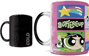 Morphing Mugs The Powerpuff Girls – Blossom Bubbles Buttercup – One 11 oz Color Changing Ceramic Mug – Image Revealed When HOT Liquid Is Added!