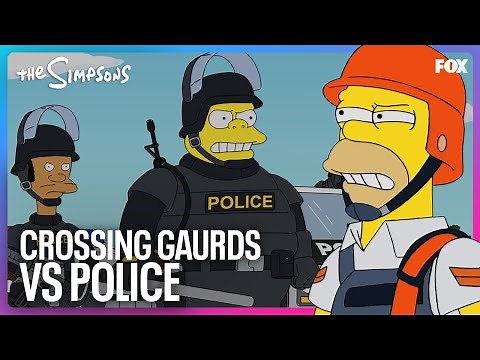 Homer Ignites a War With the Police | The Simpsons